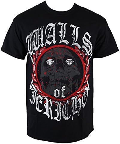 RAGEWEAR t-Shirt Metal Men's Walls of Jericho - Diamont Skull 032TSS53 Black