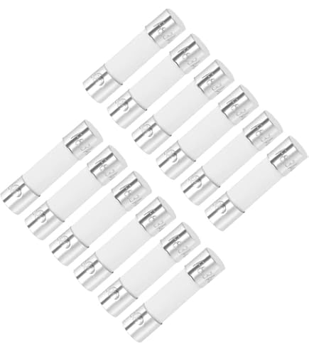 Witonics Pack Of 5 - T6.3AL250V / T6.3A 250V Slow-Blow Fuses - 3SB6.3A250V