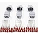 TinFmoon 3 Sets 6 Pin Way Waterproof Electrical Connector Plug for Car Auto etc.