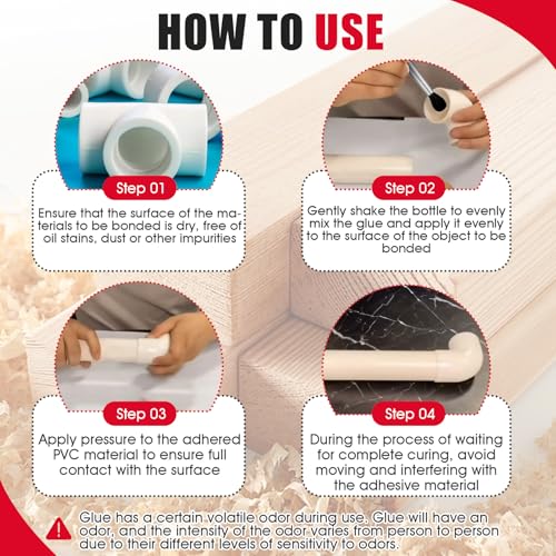 Miioto PVC Glue, Inflatable Mattress Patch, Pool Glue, Suitable for Inflatable Boats, Truck Tarpaulins, Pond Liner Glue, 170 g | Adecuado para Botes Inflables, Lonas para Camiones, pegament para Revestimiento de Estanques, 170g