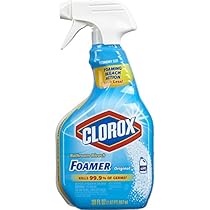 Clorox Bathroom Foamer with Bleach, Spray Bottle, Original, 30 Ounces