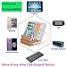 InkoTimes Bamboo Wood Charging Station - Best 5 Port Fast Charging Station for Multiple Devices - Perfect for Kindle Fire Smart Phone iPhone X iPad Tablets Home Family Office or Gift Giving