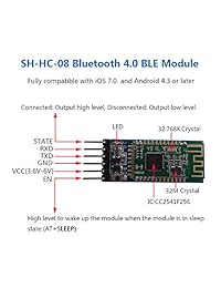 dsd Tech sh hc 08 Bluetooth 4.0 BLE Esclavo módulo a UART Transceptor para Arduino Compatible con iOS