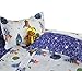 Brandream Space Bedding Sets Kids Boys Bedding Space Galaxy Soft Bed Sheet Set Cotton Bed Sheets Sets Twin Size - Flat Sheet Fitted Sheet Pillowcase Set of 4