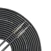 GLS Audio 100 Feet Speaker Cable 16AWG Patch Cords - 100 ft 1/4 Inch to 1/4 Inch Professional Speaker Cables 100 Foot Black 16 Gauge Wire - Pro 100' Phono 6.3mm Cord 16G - SINGLE