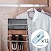 HOMEIDEAS Pants Hangers Space Saving S-Shape/Type Multi Layers Pants Hangers Stainless Steel Trousers Hangers for Pants Jeans Scarf(5 Layers,6Pcs)