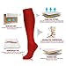 NEWZILL Compression Dress Sock (15-20mmHg) for Men & Women - Cotton Rich Comfortable Socks - BEST Stockings for Business Casual, Running, Medical, Athletic, Edema, Diabetic (S/M, Red)