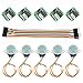 Dorhea 5PCS 28BYJ-48 ULN2003 5V Stepper Motor + ULN2003 Driver Board + 20 PCS Male to Female Jumper Wire Cable