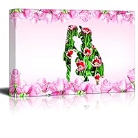 Canvas Wall Art Mother's Day Theme Canvas Prints Home Artwork Decoration for Living Room Bedroom - 12x18 inches