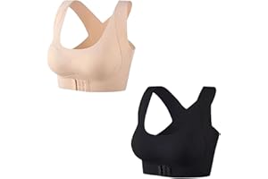 Posture Corrector Bra Wireless High Impact Sports Bras Seamless Push Up Bra Padded Shock Absorber High Support Yoga Bralette