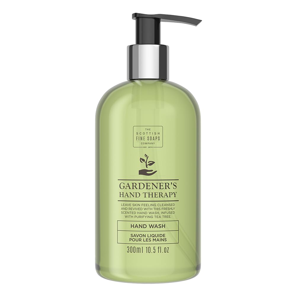 Scottish Fine Soaps - Gardner's Therapy Hand Wash - Vegan Liquid Soap Infused with Tea Tree Oil - 300ml