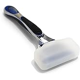 Coghlan's Silicone Razor Cover - Food-Grade Protector for Disposable &amp; Cartridge Razors, Travel-Friendly, Dishwasher Safe, Compact Size 2-Pack (Blue &amp; White), Fits Most Razor Types