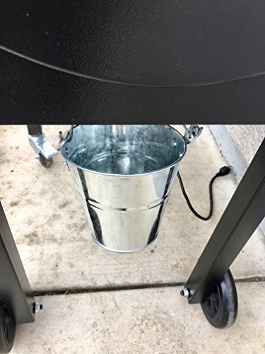 BBQ Butler Steel Grease Bucket For Grill/Smoker - Galvanized Drip Buckets - Small Bucket- Pellet Grill Accessories - Traeger, Pit Boss Grills - Metal Pail With Handle - Dripping Pail - 2 Quart Size