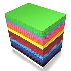 96pcs Foam Sheet Crafts 8.5X 5.5 in 12 Assorted