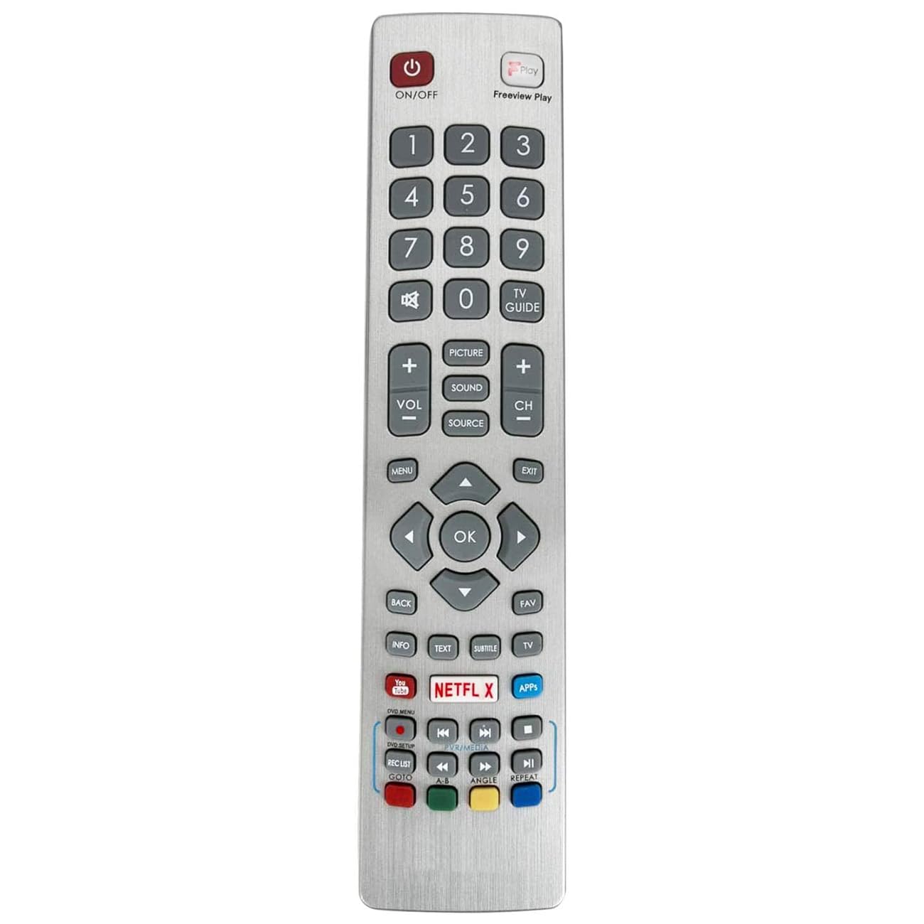 ALLIMITY Remote Control Replace Fit for TV 55BJ2KE 55BJ3KE 55BJ5KE LC-32HG5152KF LC-32HG5342KF LC-40CFG3021KF LC-40CFG6002KF LC-40FG5341KF LC-40FG5142KF LC-49CFG6002KF LC-50CFG6002KF LC-40FI5242KF