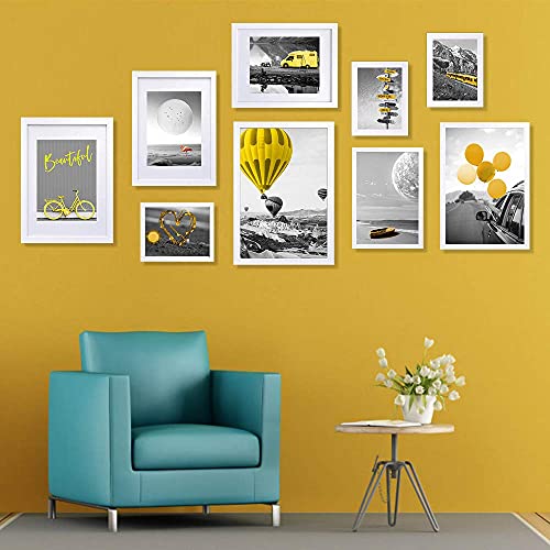 THREELOVE 16x20 Frame White Solid Wood Wall and Tabletop Display Frames Home Decor 16x20 Picture