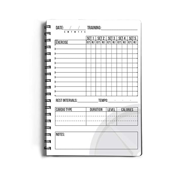 Workout Log Gym - XL A5 Gym, Fitness, and Training Diary - Set Goals, Track 100 Workouts and Record Progress