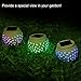 Color Changing Solar Patio Lights, Solar Lantern, Waterproof Yard Decoration, Night Table Lamp, Garden Lawn Lights for Gifts