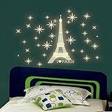 Iuhan Fashion A Set Kids Bedroom Fluorescent Glow in The Dark Stars Wall Stickers