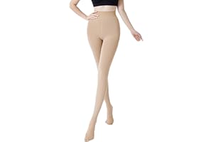 Romastory Winter Warm Women Elastic Leggings Pants Fleece Lined Thick Tights S/M Size (Footed-Khaki)