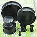 1 Pair Black Soft Silicone Flexible Ear Plugs Gauges
