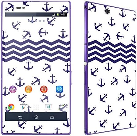Sony Xperia Z Ultra LTE C6806 Phone Skin - [SkinGuardz] Full Body Scratch Proof Vinyl Decal Sticker with [WallPaper] - [Navy Sailor] for Sony Xperia Z Ultra LTE C6806