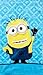 Minions Hand Towel measures 15 x 26 inches.