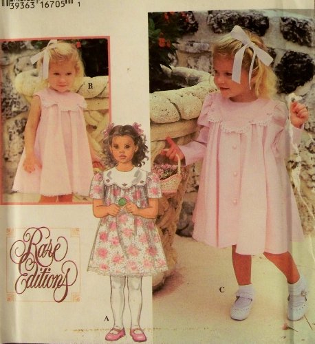 Simplicity Pattern 9465. Toddler Sizes 1/2; 1; 2 RARE EDITIONS Easter,etc Dress w/Matching Coat