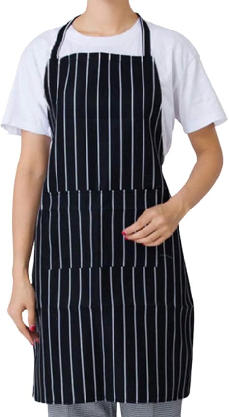 Amazon Yideahome エプロン ワンピース 首掛け シンプルエプロン 身長に応じて調節できるやわらかい首ベルト メンズ レディス ポケット付き フリーサイズ エプロン オンライン通販