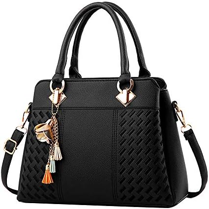 Yuan Women Bag Fashion Woven Pattern Handbag Shoulder Bag Black,Khaki,Pink,Red,Blue,Gray Size:31 X14X23CM