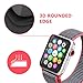 Bestfy 3D Full Coverage Screen Protector for 38mm Apple Watch, Anti-Scratch, Bubble-Free Tempered Glass for iWatch 38mm with Series 1/ 2/ 3, 1 Pack, Black