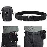 Men's 1.5 Inch Tactical Heavy Duty Belt Combat Gear Utility Belt with Pouch