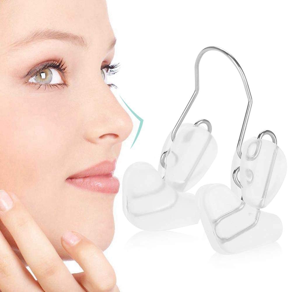 Nose Shaper Clip Pain Free Silicone Nose Up Lifting Nose Bridge Straightener Without Surgery Beauty Tool Nose Corrector Device for Wide Crooked Nose Women Men Girls