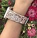 Greaciary Glitter Bling Band Compatible for iWatch Band 38mm 40mm,Leather Luxury Shiny Sparkle Strap Wristbands Women Replacement for iWatch Series 5/4/3/2/1