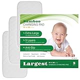Extra Large Bamboo Changing Liner Pad Cover - 35