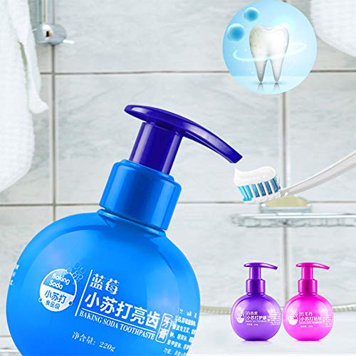 Mggsndi Pressed Bottle,Baking Soda Fruit Flavor Toothpaste Intensive Stain Removal Whitening Cleaning Repairing Gums Oral Care Dental Toothpaste Freshen Breath Oral Paste Teeth Care Rambutan Flavor