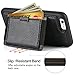ZVE Case for iPhone 6s Plus and iPhone 6 Plus, 5.5 inch, Leather Wallet Case with Credit Card Holder Slot with Kickstand Carrying Protective Cover Case for Apple iPhone 6s Plus / 6 Plus - Black