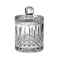 Barski Handmade and Handcut Crystal Cookie Jar / Candy Box, 7"H, 1/2 Litre, 17 oz, Made in Europe