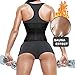 Jueachy Waist Trimmer for Women Workout: Sweat Waist Trainer for Womens - Easy Clean for Men Gym Black