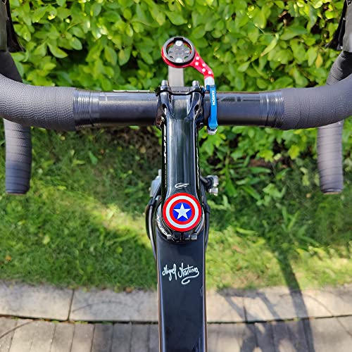 Cestbon AirTag Bike Mount Hidden, Captain Shield AirTag Stem Cap Waterproof Bike GPS Tracker