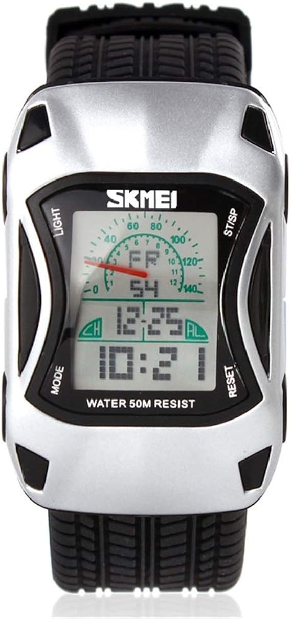 Amazon Hwcoo 腕時計 Watch漫画車の創造的な子供のスポーツの腕時計の少年防水発光多機能小学校の電子時計 Color 6 メンズ腕時計 腕時計 通販