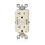 Leviton GFCI Outlet with Guidelight, 20 Amp, Self