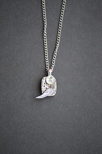Small Hamilton Watch with White Topaz and Wing 1