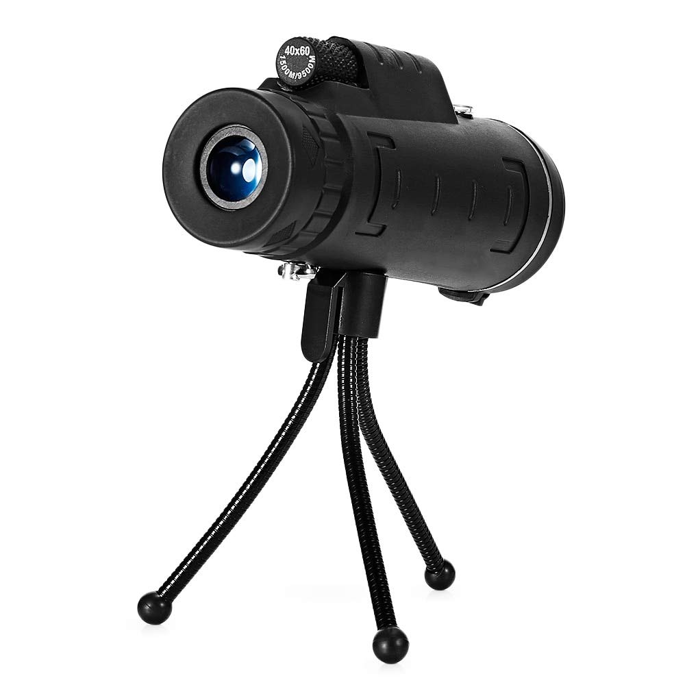 40X60 Monocular Telescope BAK4 prism lens HD night Vision Prism Scope  1500/9500m view FMC green with Compass Phone Clip Tripod: Amazon.in: Home  Improvement