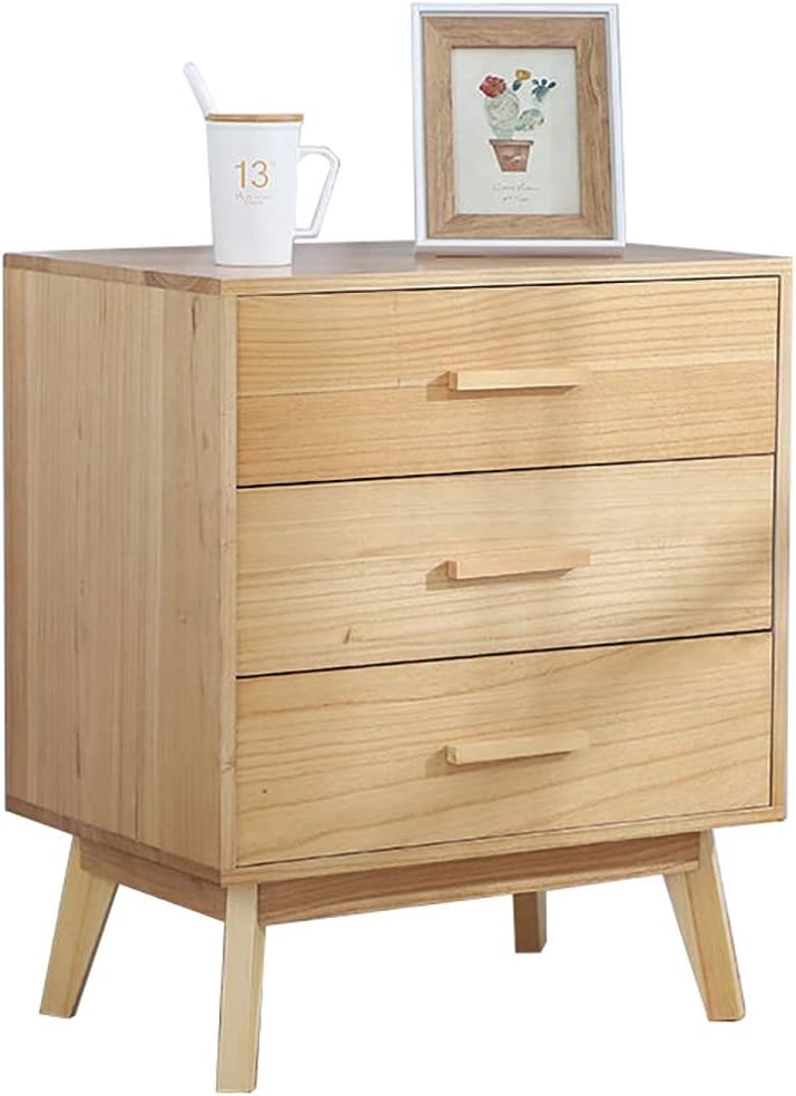 Amazon Com Wsnbb Bedside Table 3 Layer Drawer Oversized Storage No Need To Install L60cmw40cmh70cm Color C Furniture Decor