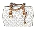 Michael Kors Grayson Medium Chain Satchel Signature (Vanilla/Acorn)