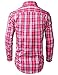 Tonyclo Men's Stylish Plaid Checkered Long Sleeve Dress Shirts
