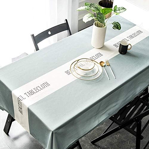 Qiutianchen Nordic Modern Minimalist Fabric Middle Letter Home Waterproof Living Room Coffee Table Cloth Cloth Table Dining Tablecloth Grey 135 180cm Tablecloth Color Green Size 135 135cm Buy