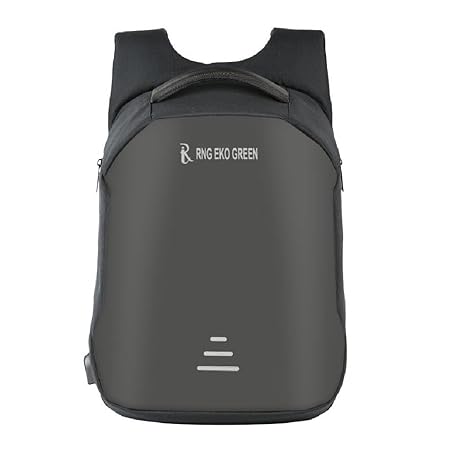 RNG EKO GREEN 30 Litre Anti Theft Backpack with USB Charging Port - Black (Waterproof, Cut Proof, Durable, Anti-Theft)