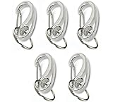 Pet ID Tag Quick Clip - Various Sizes For Dogs and Cats, Easy Exchange Between Pet Collars, Solid Stainless Steel (Small, 5 Clip)